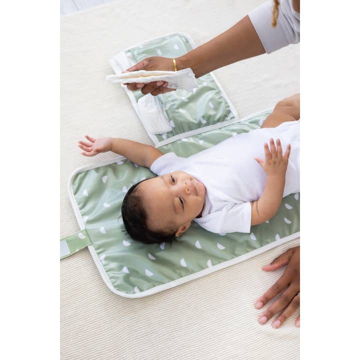 Pearhead - Wholesale Changing Mat/Pad - Baby - Organic Sage Travel Changing Mat, Diaper Bag Changing Pad8