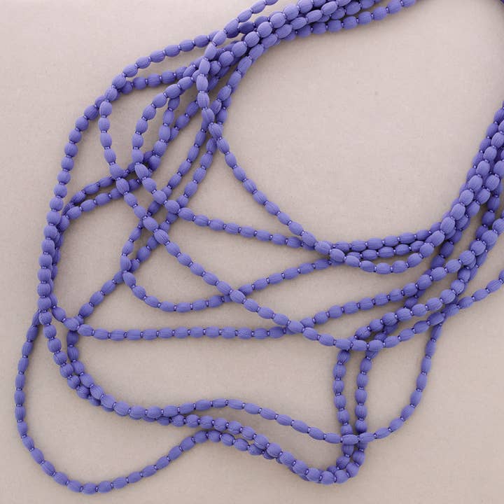 Sonata - Wholesale Beaded/Pearl Necklace - Multi Wool Bolitas Collar5