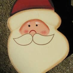 Enfeite de Natal 73 - Santa Face por atacado de Nannie and B's Crafts