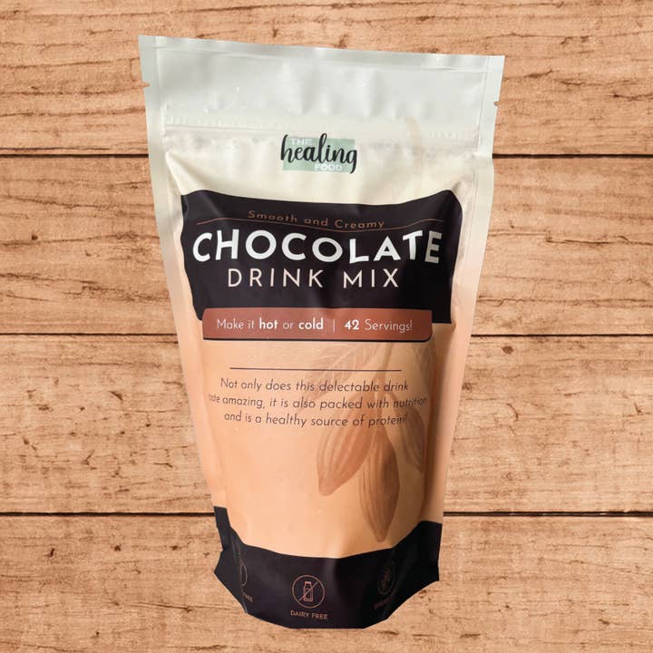 (The Healing Food) Drink Mixes-Chocolate and Golden for wholesale by The Nut Garden, Sweetables, Utah Truffles
