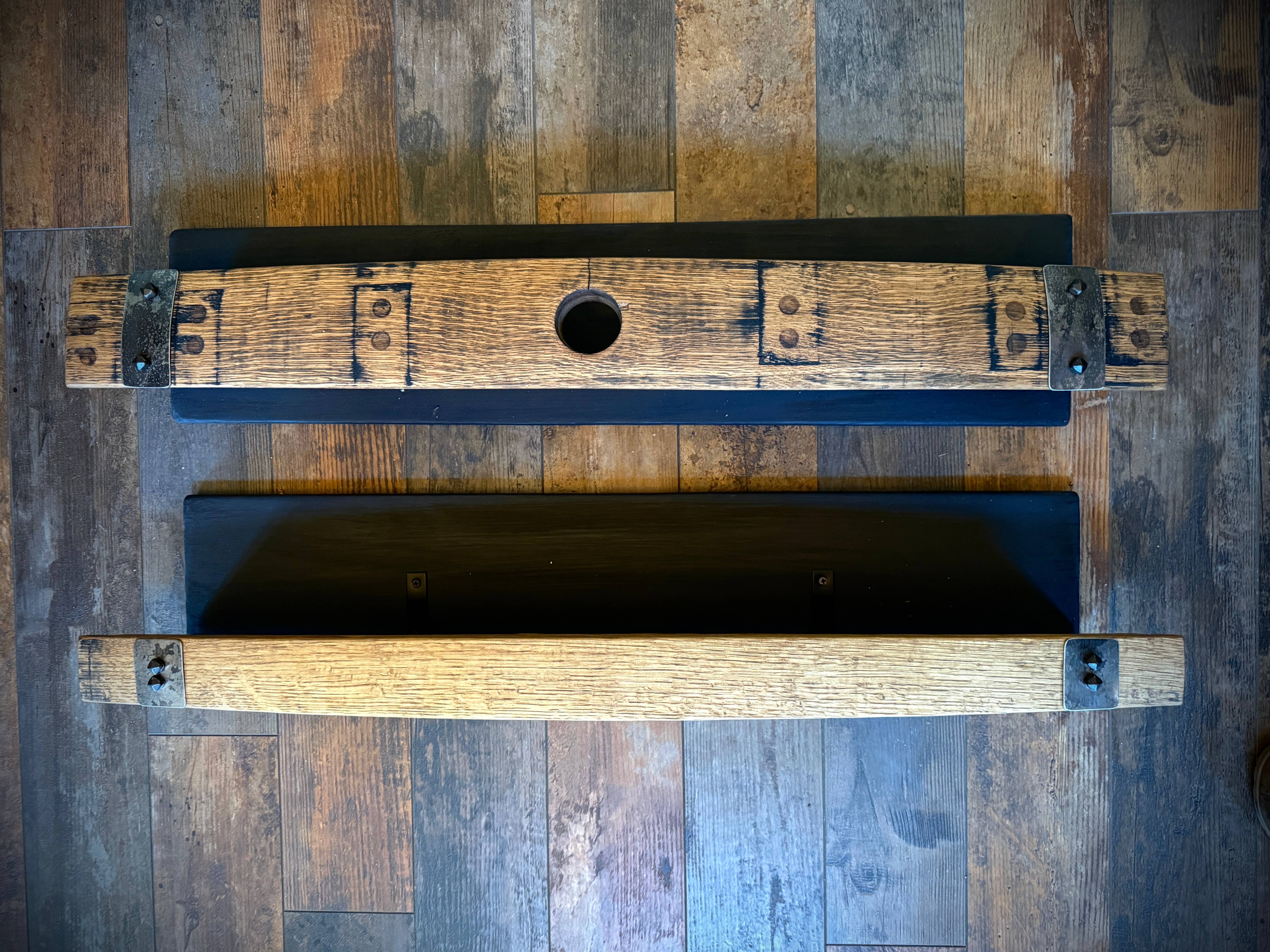 Whiskey, Wine & Design - Wholesale Wall Mounted Shelf - FLOATING LIQUOR SHELF from Whiskey Barrel5