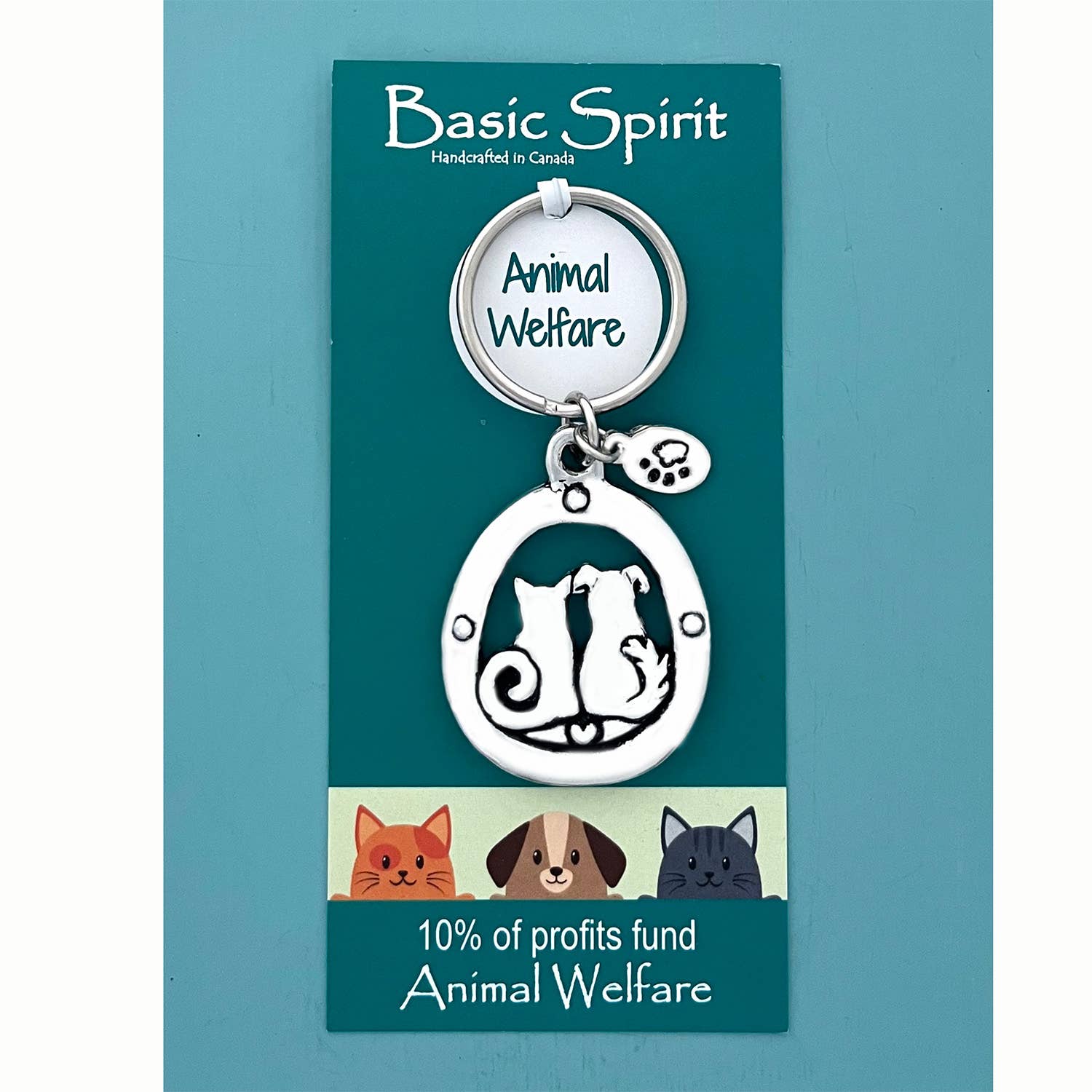 Basic Spirit - Wholesale Keychain - Unisex - Cat & Dog Animal Welfare Keychain0