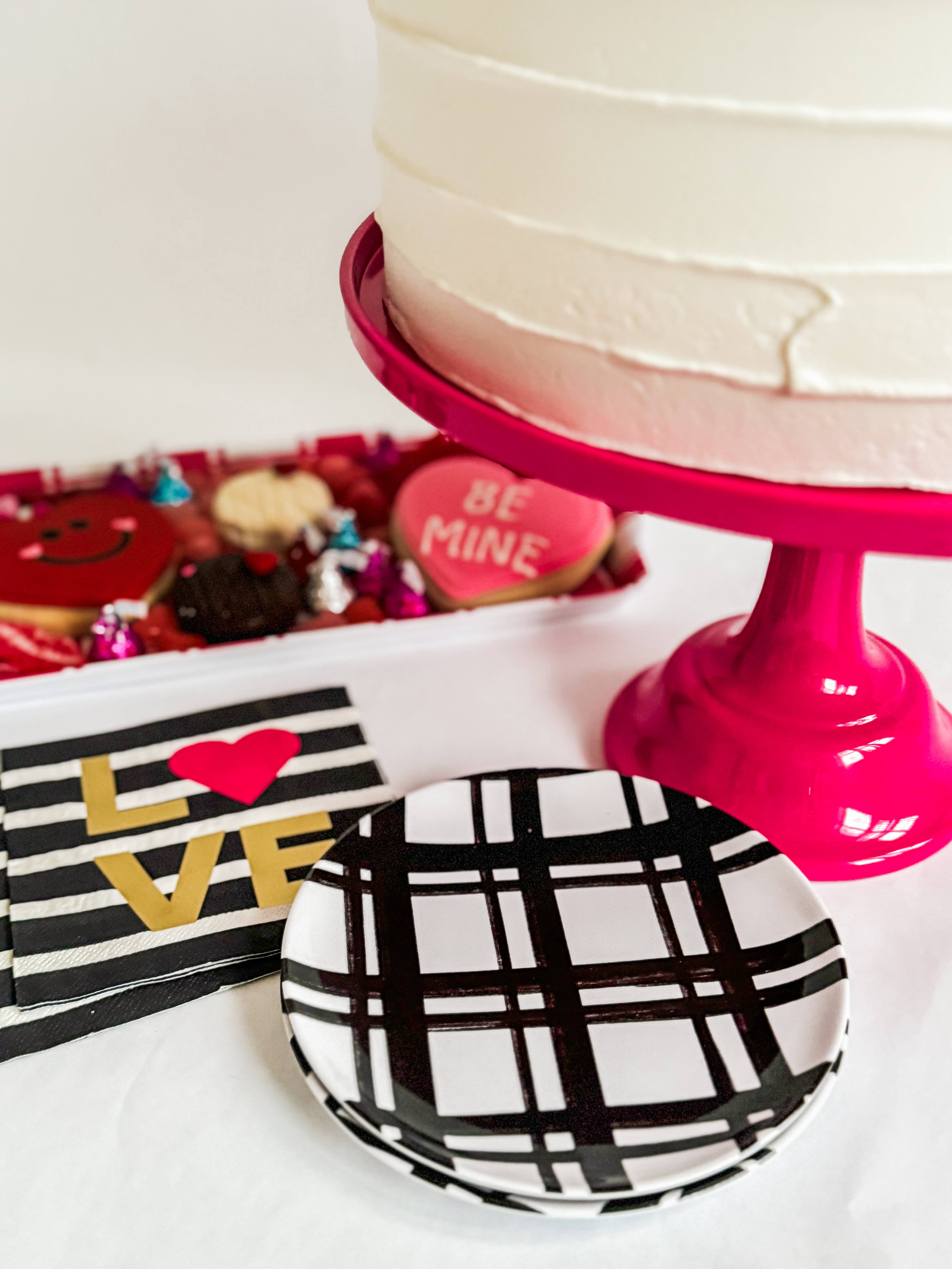 Sprinkles & Confetti Party Supplies - Wholesale Cake Stand - Hot Pink Melamine Cake Stand | Cupcake Stand6