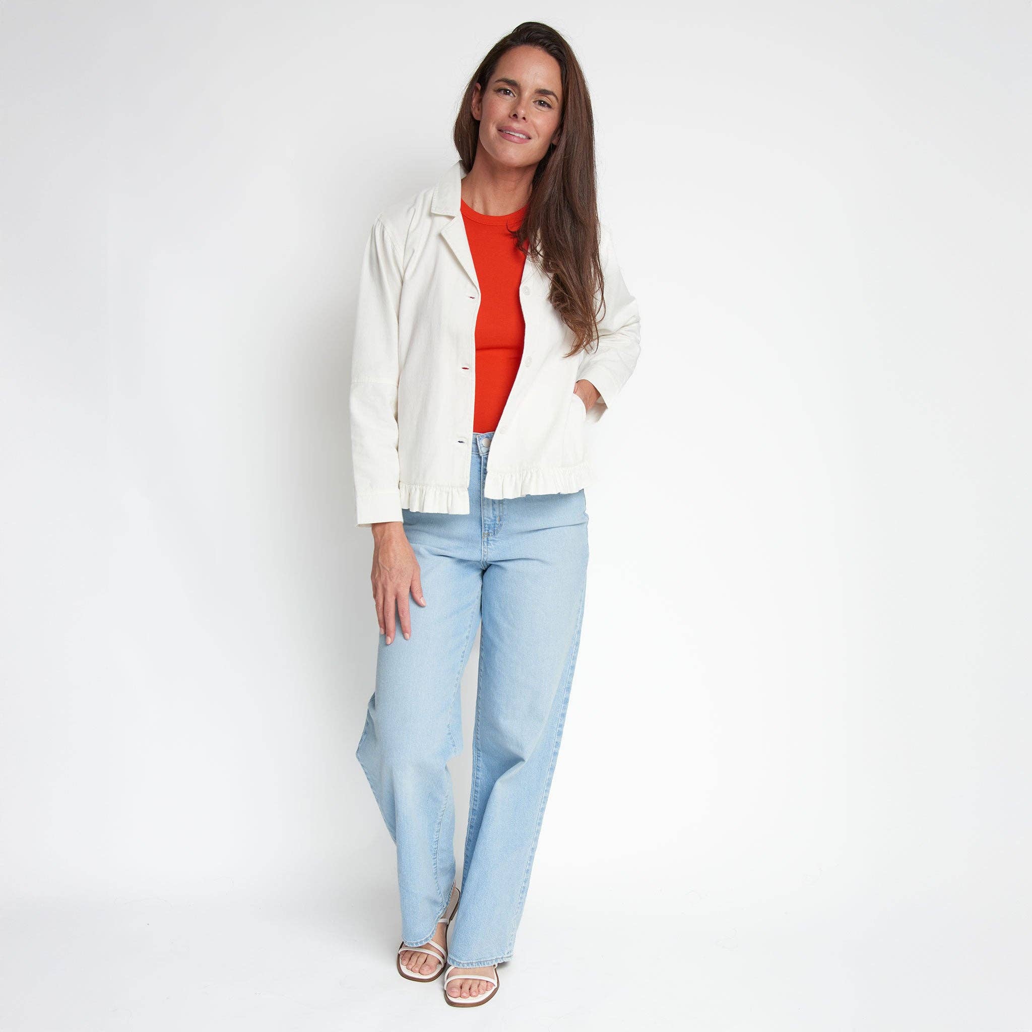 Howard's - Wholesale Jacket - Women's - Billie Lightweight Button Up Cotton Twill Jacket4