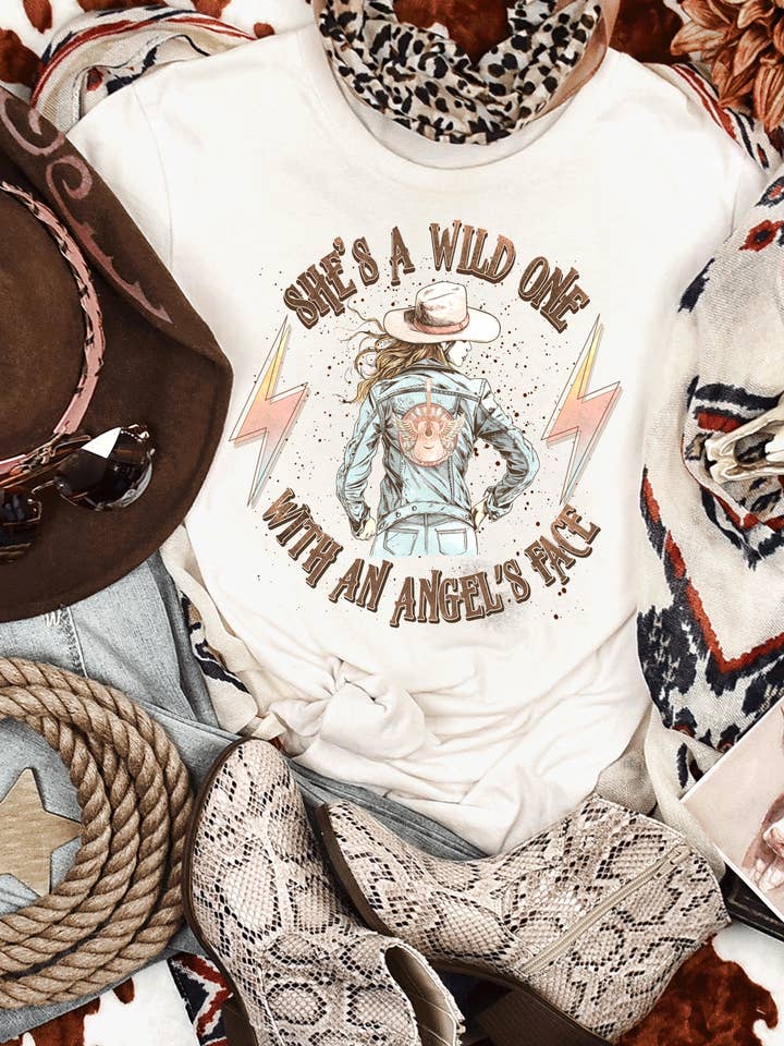 Country Music Inspired Women's Screen Printed T-Shirt for wholesale by A Blessed Texas Mess Boutique