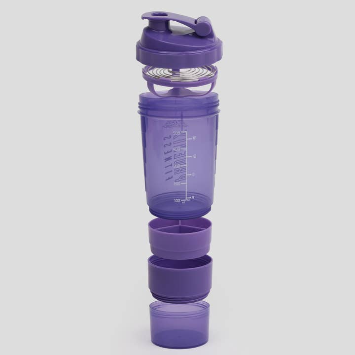 Phoenix Fitness - Wholesale Protein/Superfood Powder - Purple Compartment Protein Shaker