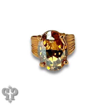 Pink Panache Brands - Wholesale Cocktail/Statement Ring - Oval rhinestone ring5