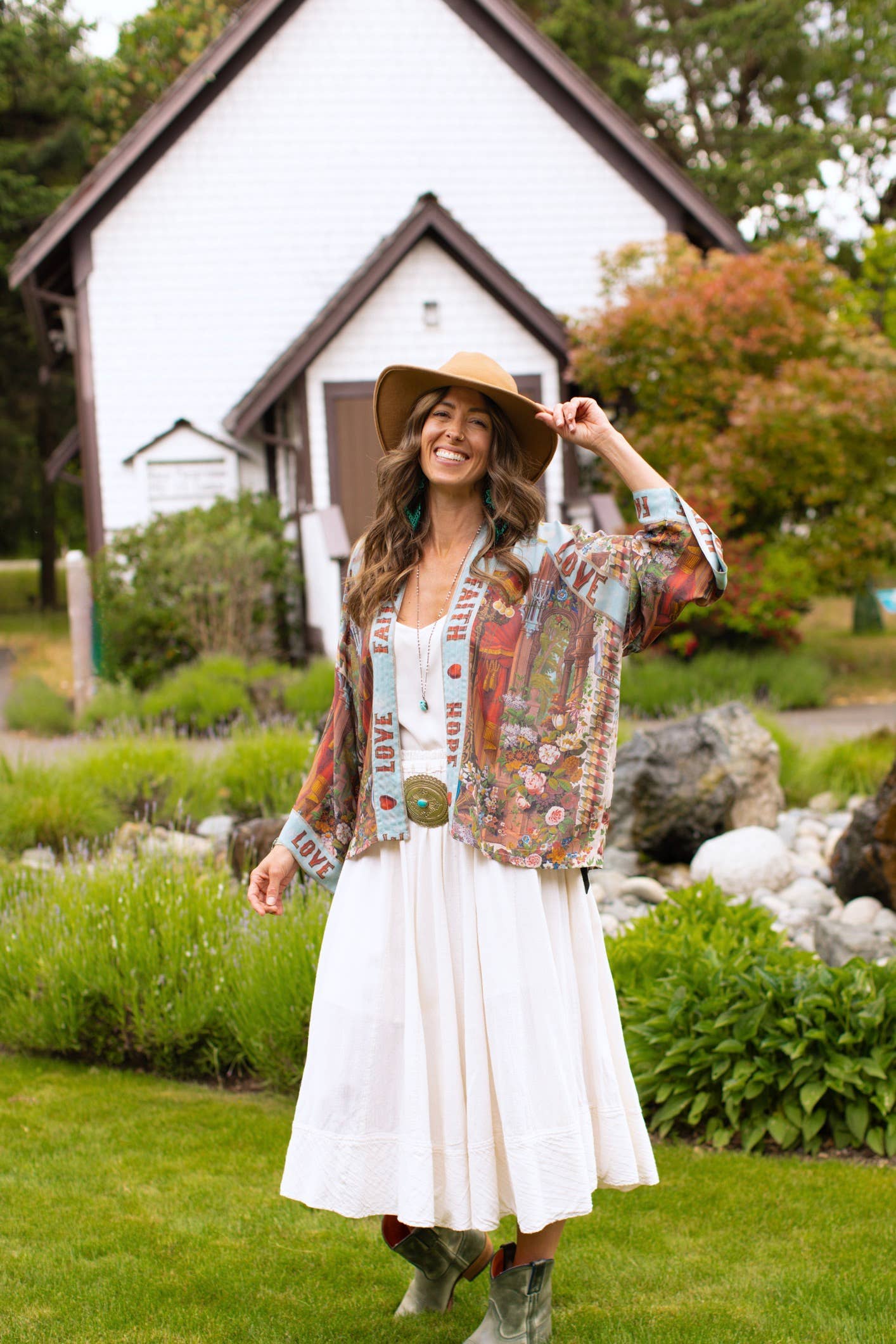 Market of Stars (Worldwide) - Vente Kimono – femme - Kimono court Love Language Pixie Duster avec Faith, Hope6