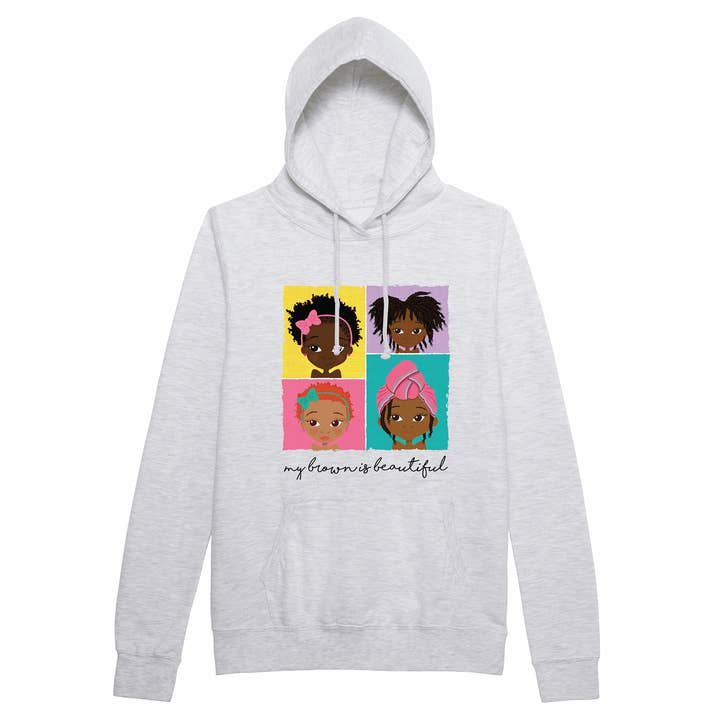 Fefus Designs - Wholesale Hoodie - Unisex - 4 Brown Girls Adults Hoodie | Fefus Designs2