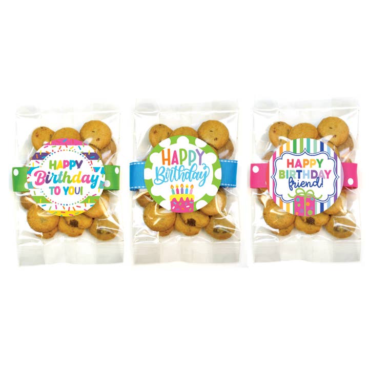 Cookie Bags - Happy Birthday Asst #3 - Small - 24 Bags for wholesale by Oh, Sugar!