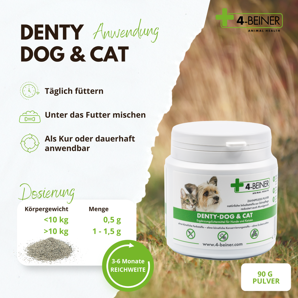 Kauartikel.com GmbH - Wholesale Pet Supplement - Cat/Dog - 4-legged Denty-Dog & Cat 90g3