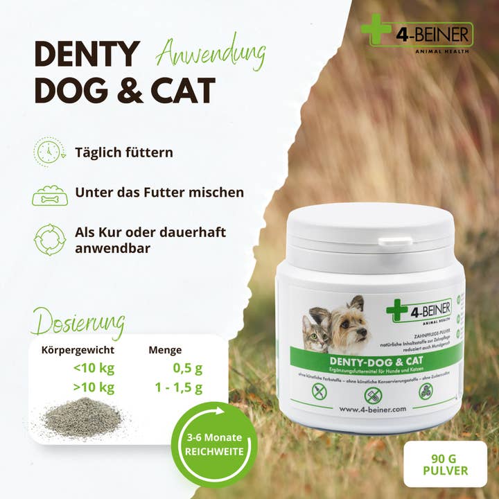 Kauartikel.com GmbH - Wholesale Pet Supplement - Cat/Dog - 4-legged Denty-Dog & Cat 90g3