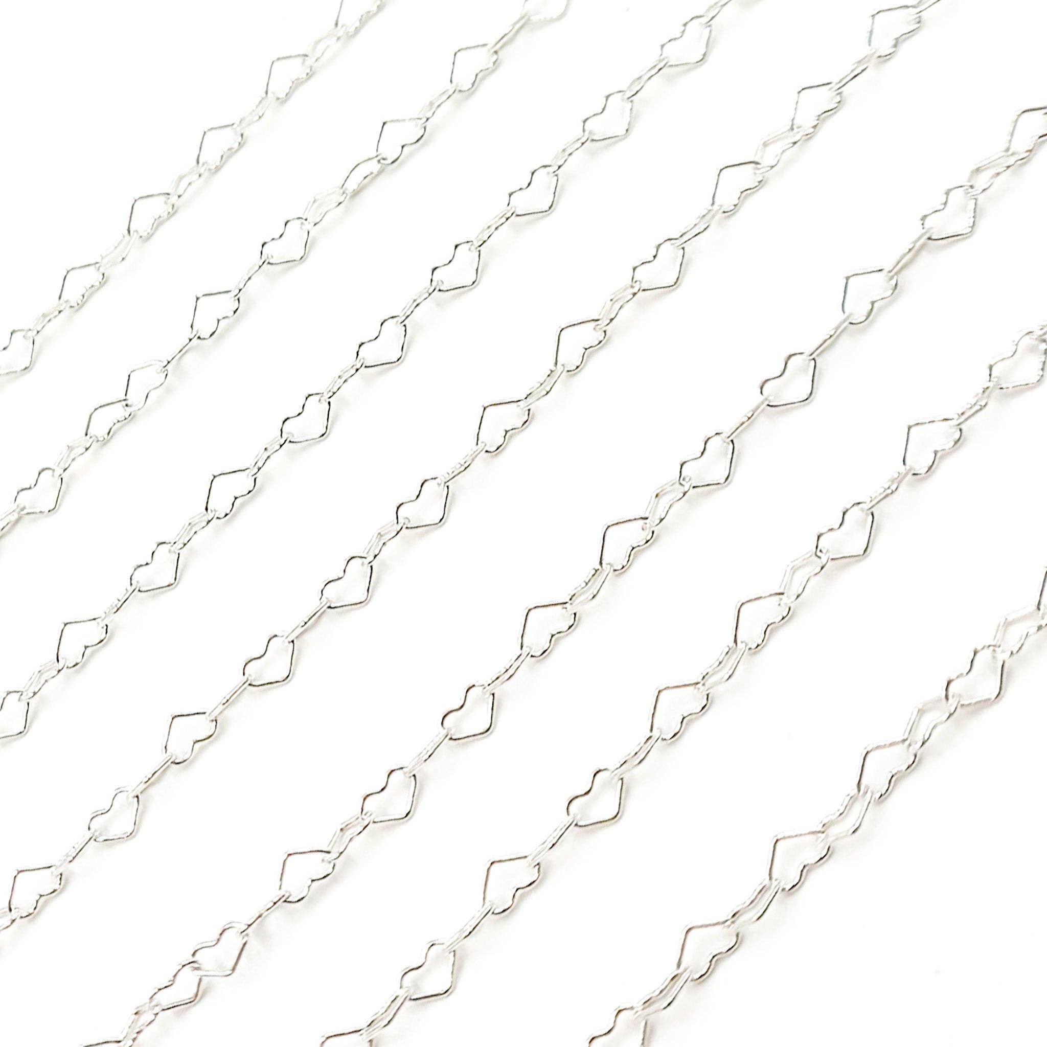 Tresor Jewelry Inc. - Wholesale Link & Chain Necklace - A35/SPSS. 925 Sterling Silver Heart Link Chain3