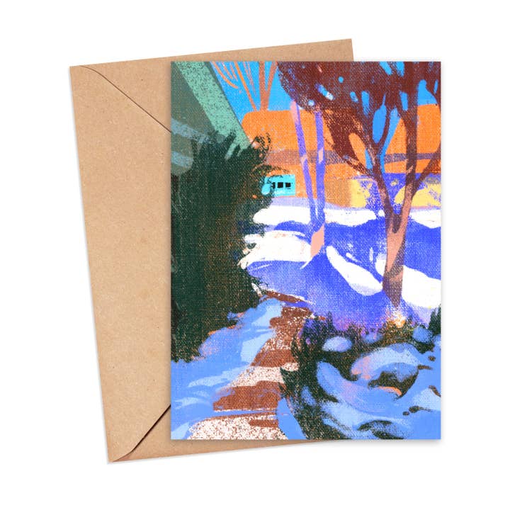 Trottoir enneigé CRD-WIN-13 pour la vente par Mikaila Maidment Art & Illustration