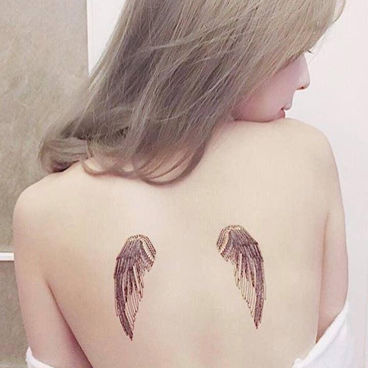 Wings By Simoneone Temporary Tattoos Stickers for wholesale by PAPERSELF
