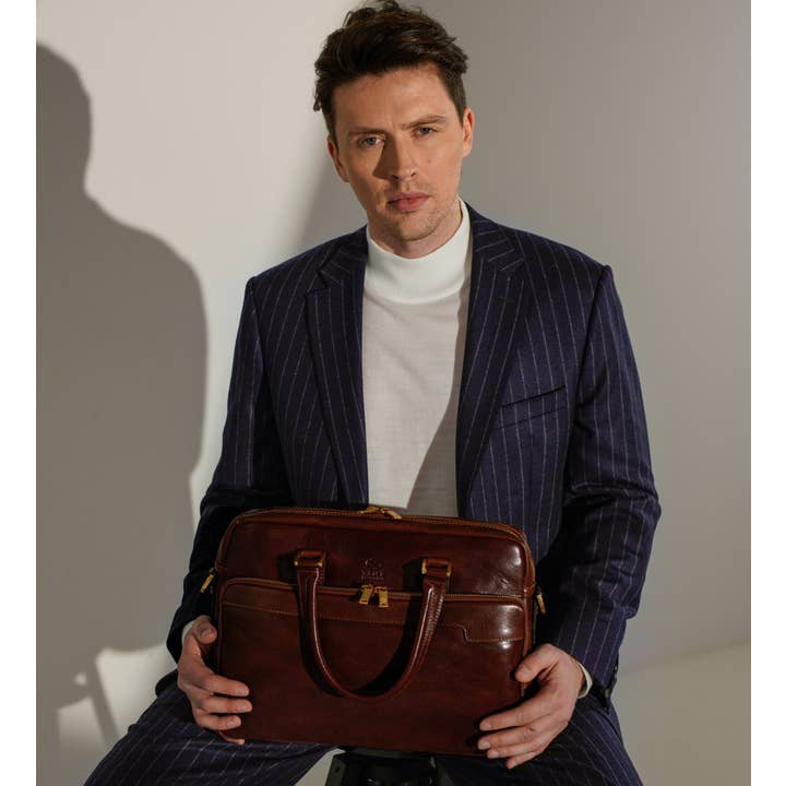 Time Resistance - Wholesale Briefcase - Unisex - Leather Briefcase Laptop Bag - Orlando2