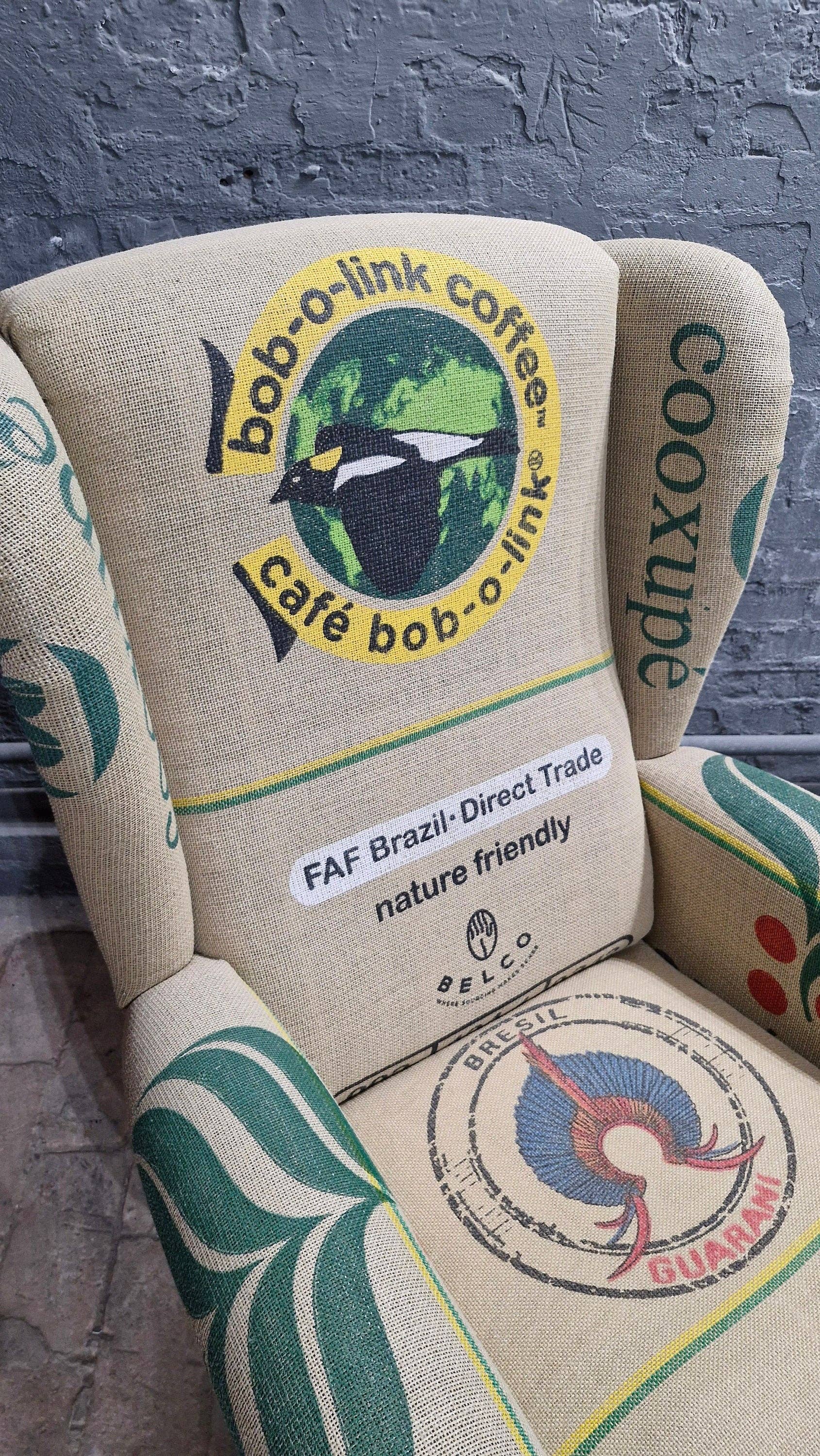 CAFFAHHAUS - Vente Chaises - Fauteuil vintage durable en sacs de café recyclés - collection « Sostinible Lampocoy » par CAFFAHHAUS2