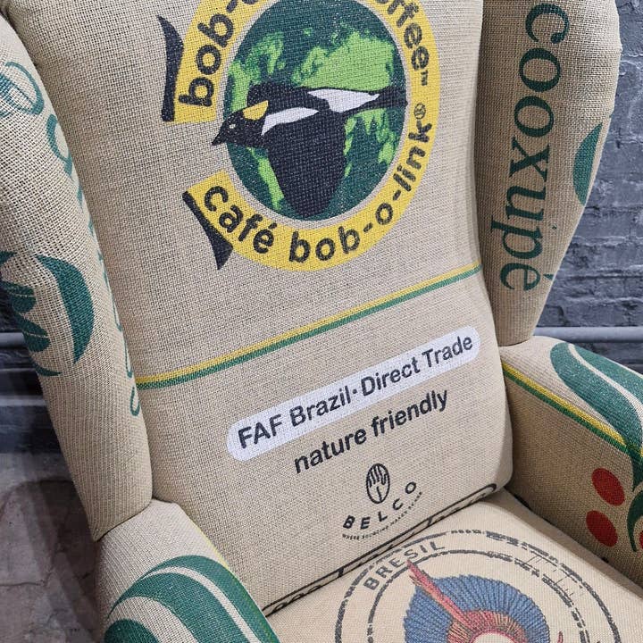 CAFFAHHAUS - Vente Chaises - Fauteuil vintage durable en sacs de café recyclés - collection « Sostinible Lampocoy » par CAFFAHHAUS2