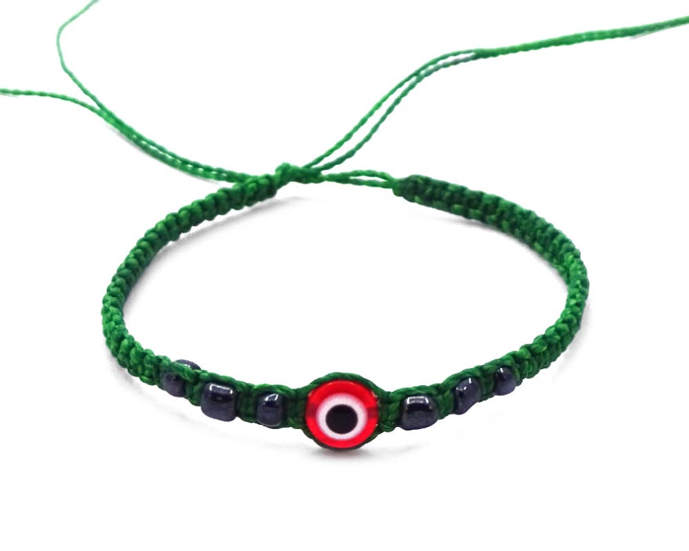 Pichincha - Wholesale Beaded Bracelet - Evil Eye Bead Thin Macrame Friendship Bracelet7