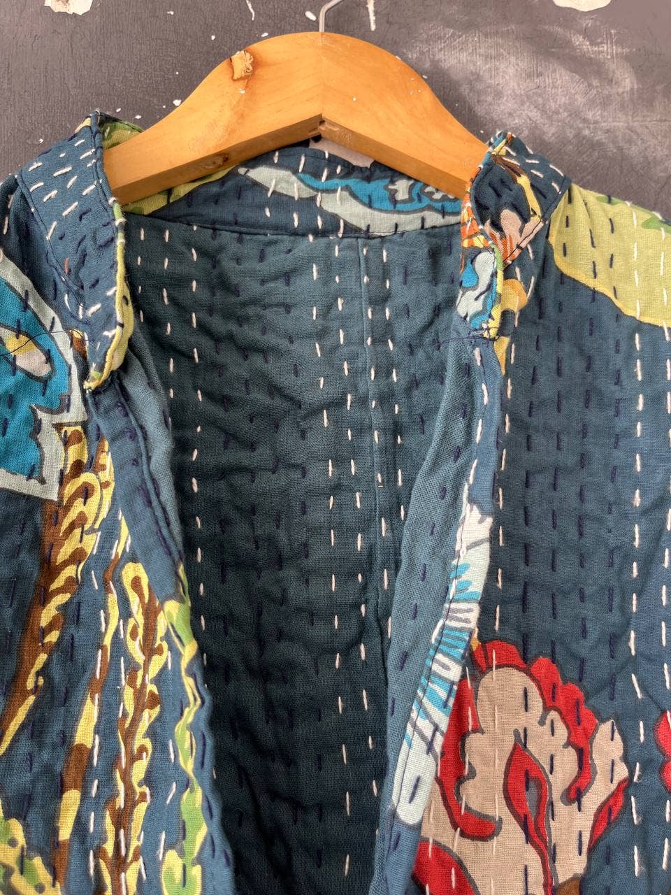 Bhawana Handicrafts - Wholesale Jacket - Women's - Bird Printed Jacket Women Cotton Kantha Jacket Short Coats1