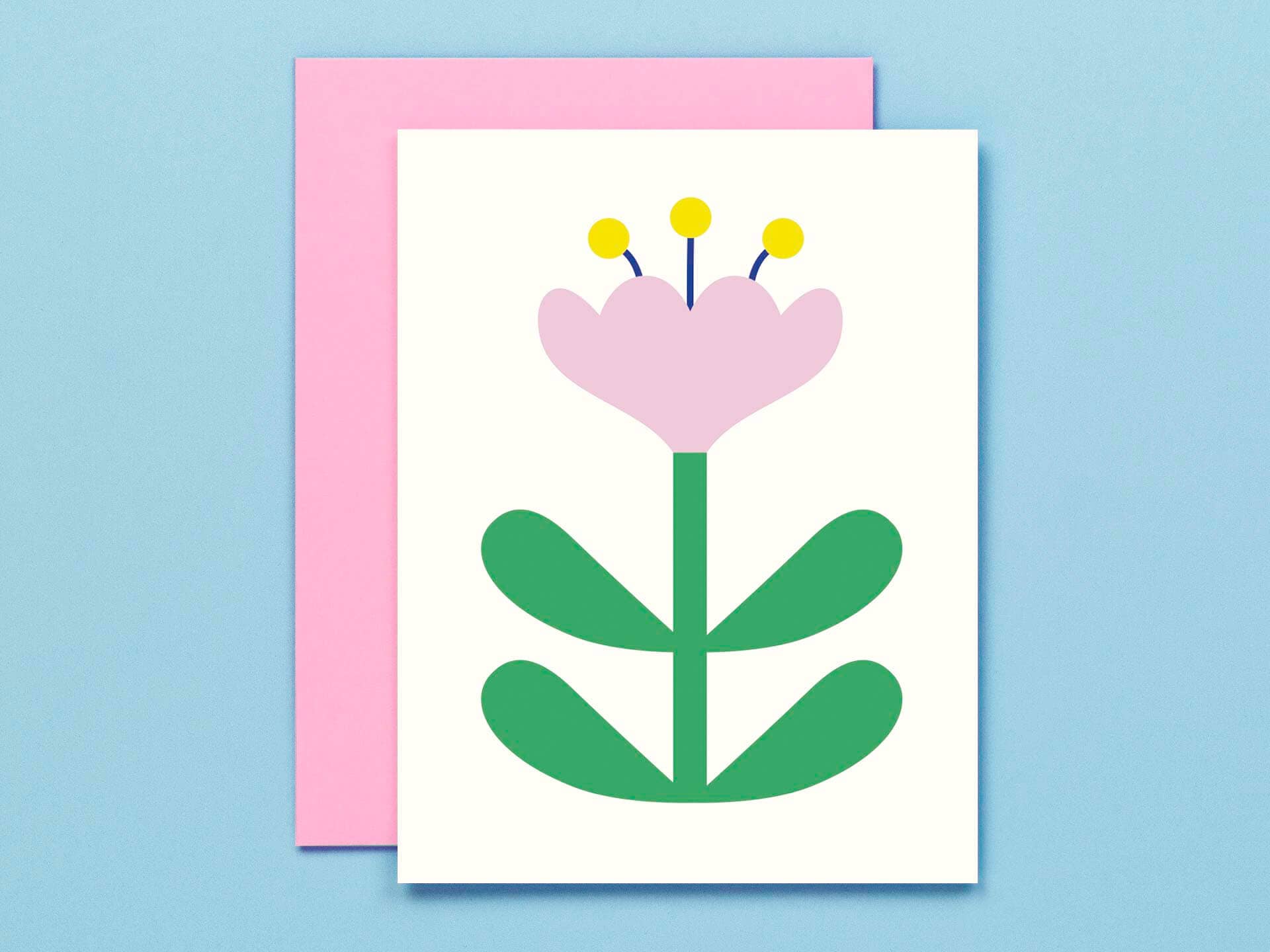 My Darlin' - Vendita all'ingrosso Biglietti di auguri generici - Biglietto bianco Flower Friend n. 3, Crocus Madame5