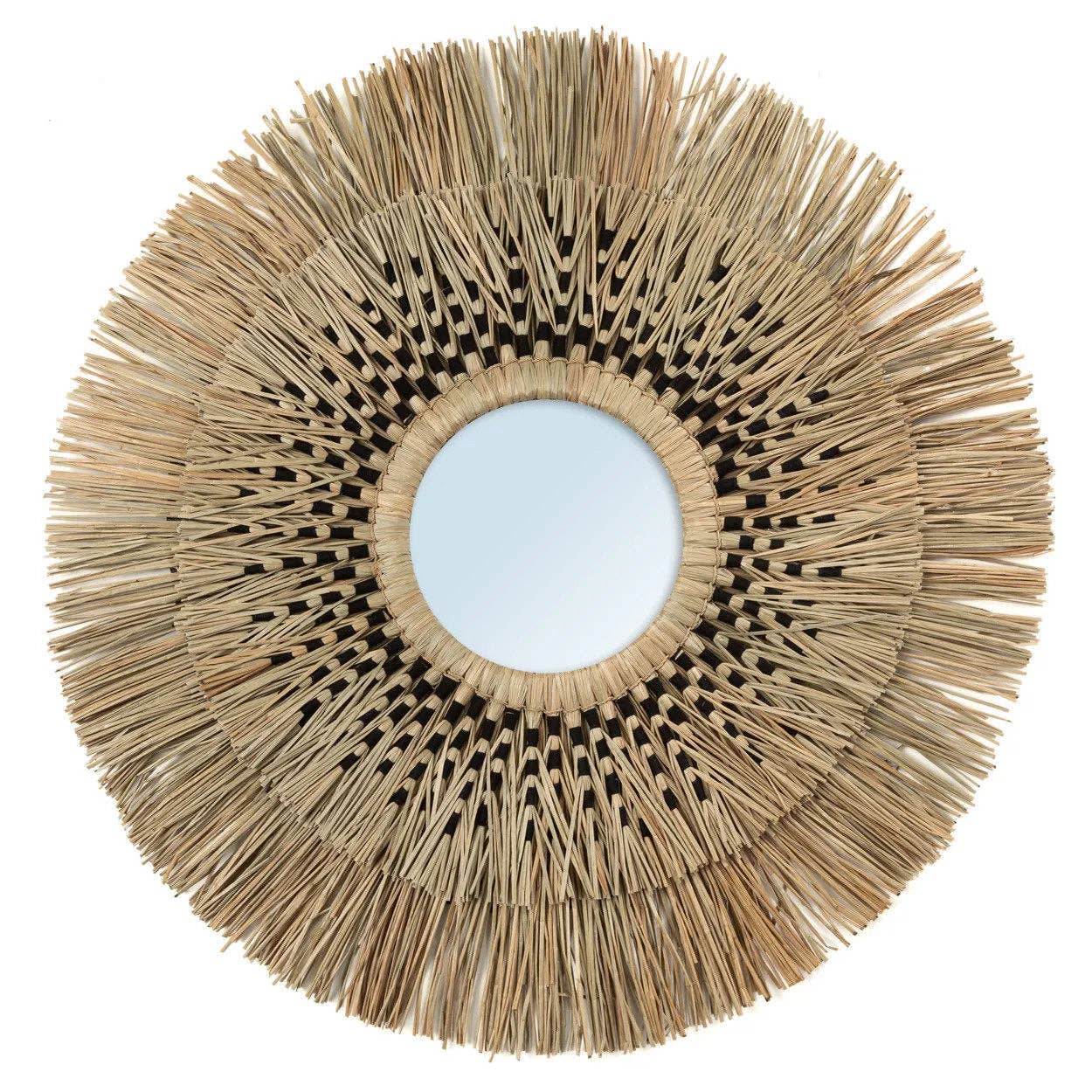 Bazar Bizar Living – wholesale Wall mirror – The Havana Mirror - Natural Black - L0