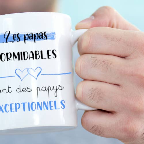 Personlig mugg – Bra pappor blir fantastiska mor- och farföräldrar för wholesale av Tendance Cadeau