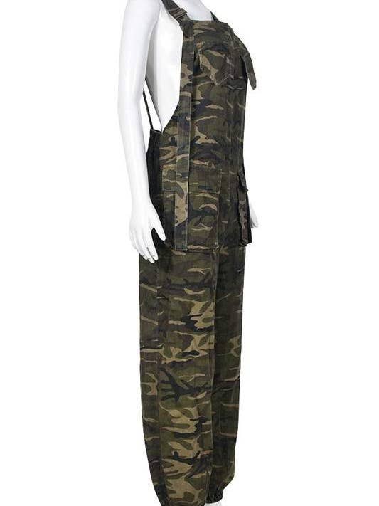 camouflage shoulder strap jumpsuit for wholesale on Faire5