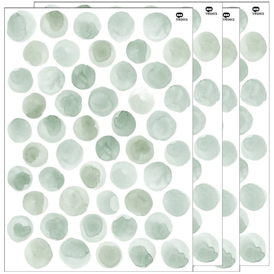 tresxics – wholesale Fönster-/väggdekal – Väggklistermärken akvarell prickar20