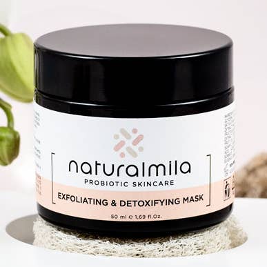 Detoxifying exfoliating probiotic mask for wholesale by Naturalmila Probiotic Skincare