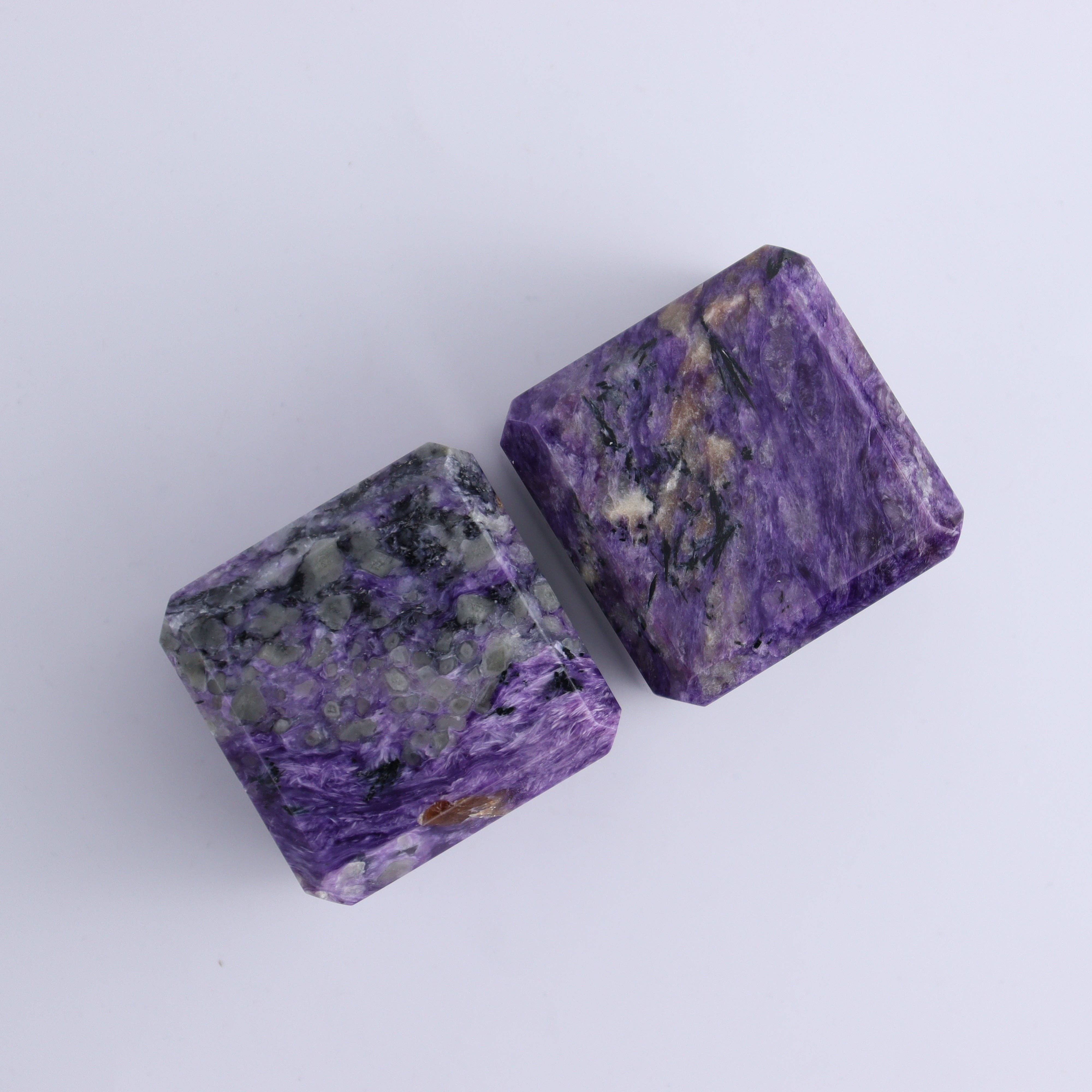 Mi Esperanza Minerals - Wholesale Spiritual Stone/Crystal - Charoite Cubes Set of 41