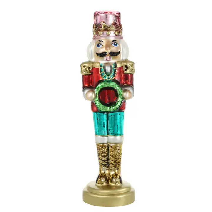 SINT - Wholesale Holiday Nutcracker - SINT Color Glass Lightup Nutcrackers Figurine Ornaments for 5