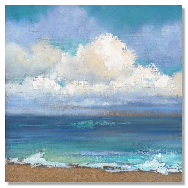 SKY + SURF #3 coastal art print for wholesale by Claire Mari Studio