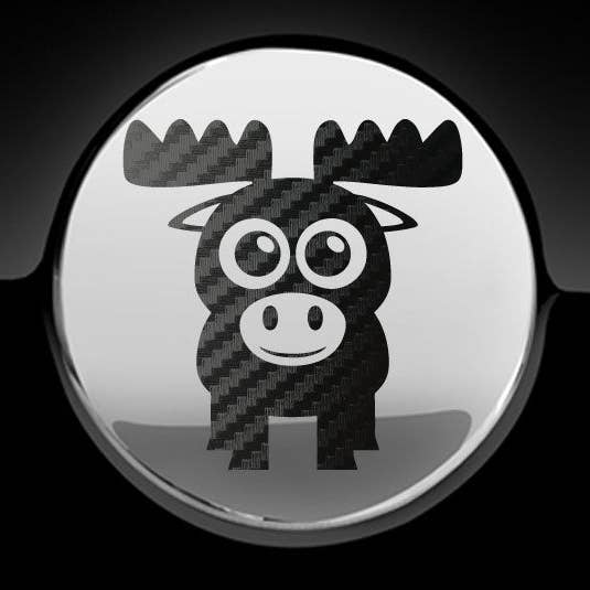 Adesivo per auto con tappo serbatoio Adorable Moose per la vendita all'ingrosso da parte di WinsterCreations™
