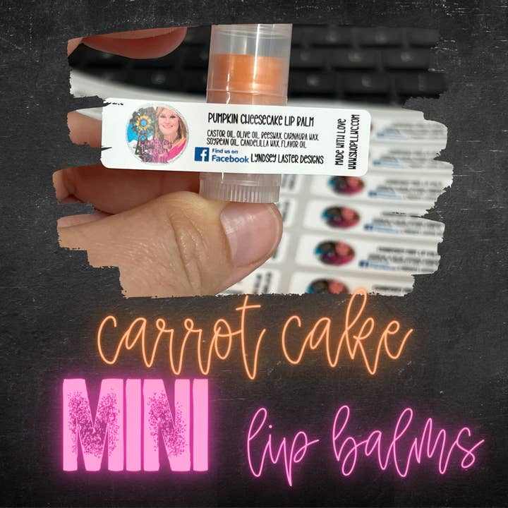 GROOTHANDEL -- Carrot Cake Mini Lippenbalsems voor wholesale door Live Love Wax Co LLC