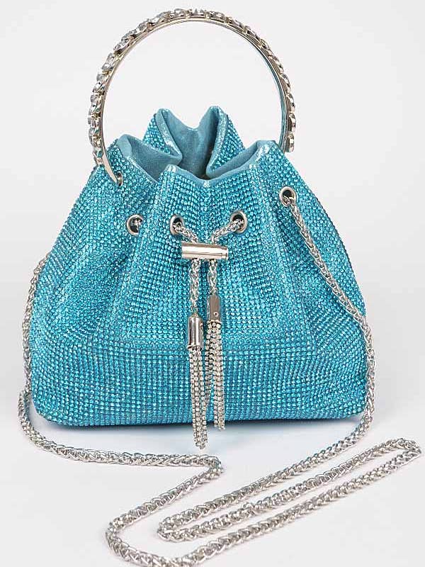 Sac seau à poignée supérieure en strass pour la vente par Shop Neighbors