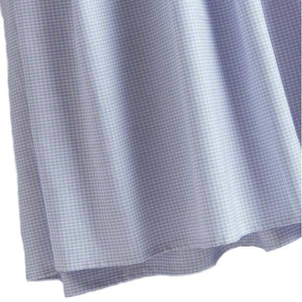 Crib Bed Skirt With Blue Gingham for wholesale by Gordonsbury