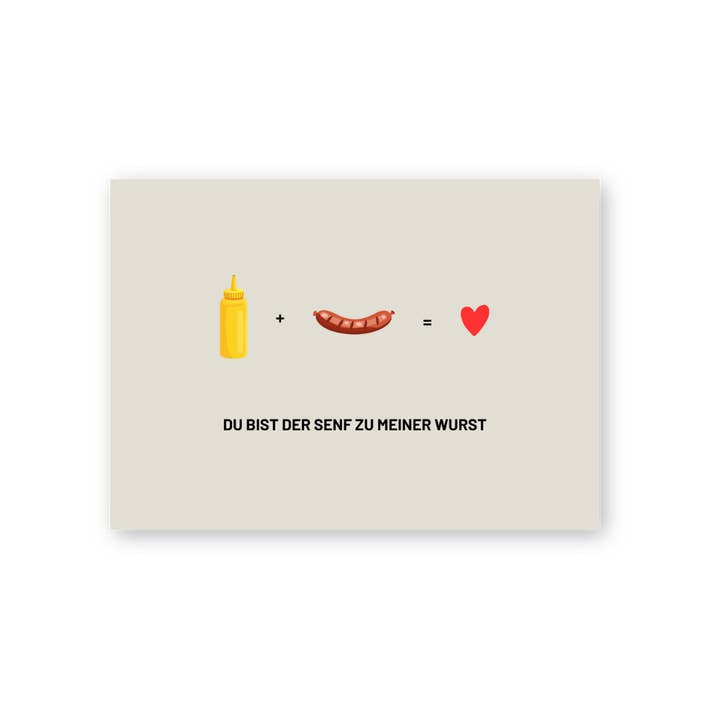 HERR&FRAUHEMPEL - Wholesale Postcard - Postcard - Mustard for my sausage2