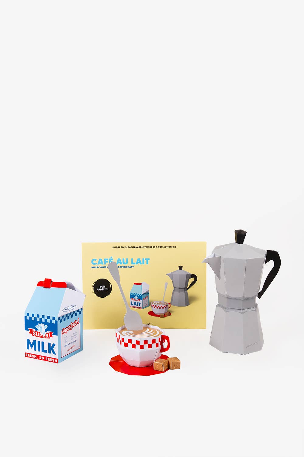 Cinqpoints - Wholesale DIY Craft Kit - New Papercraft Café au Lait to build Christmas Gift