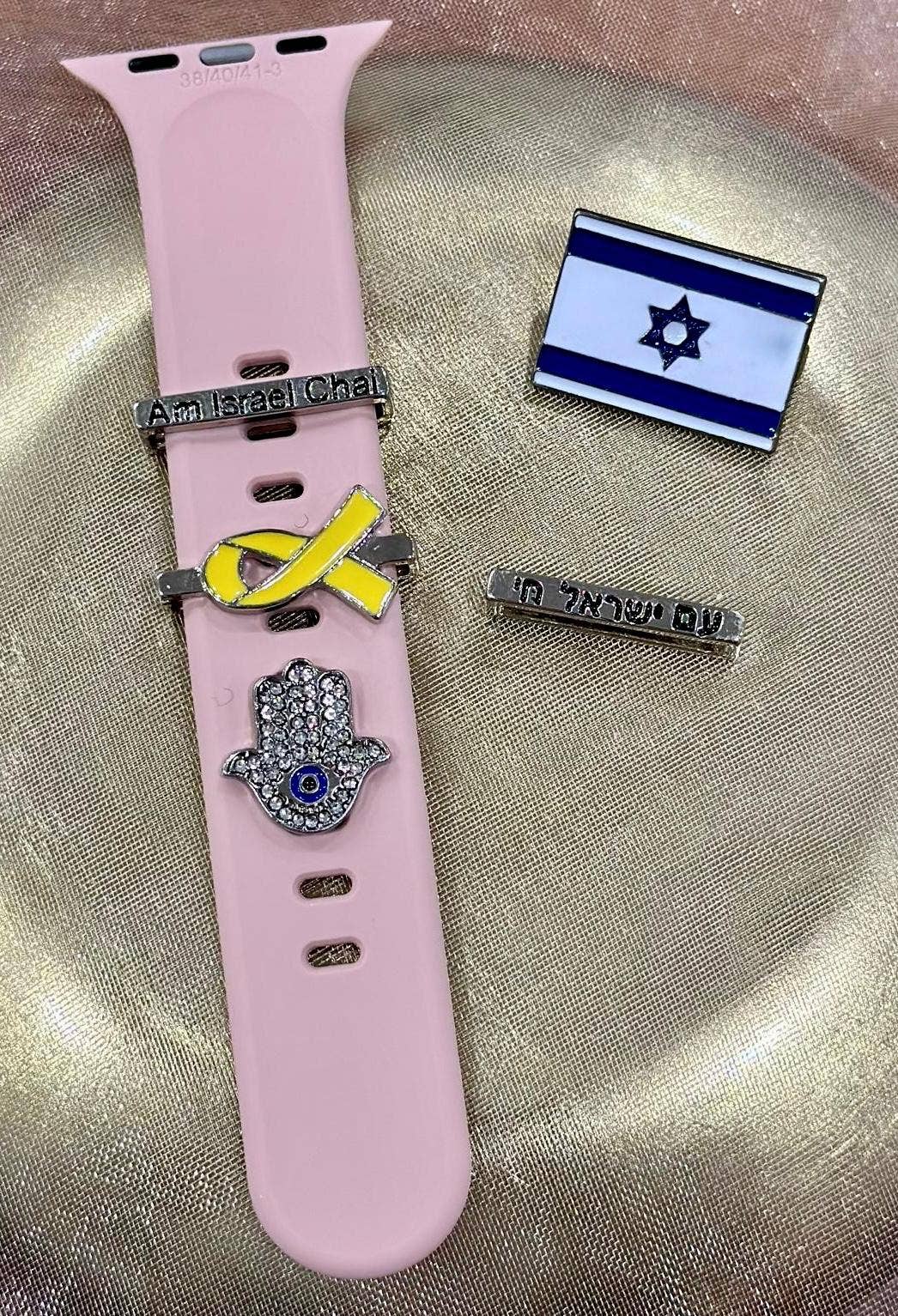 Koch La Ni Jewelry – wholesale Individual charm/pendant – Yellow Ribbon Charm Watch Band  – #BringThemHomeNow12