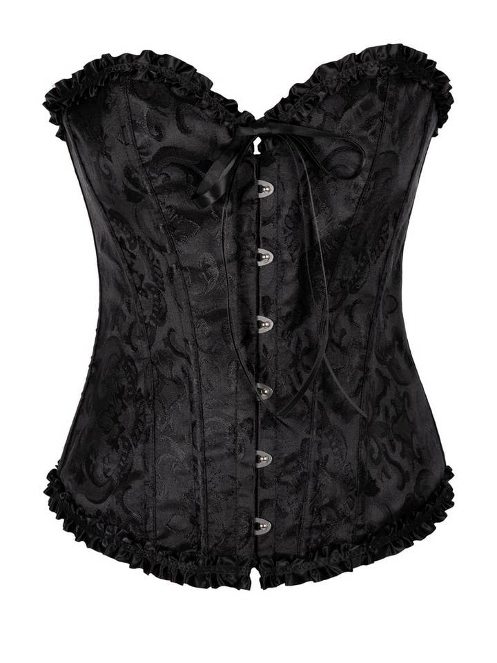 Corset bustier à lacets - noir - adulte - L/XL pour la vente par P'tit Clown