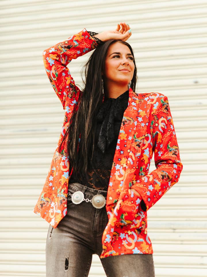 TH1200 RED YEEHAW BLAZER (7 Piece) for wholesale by Turquoise Haven