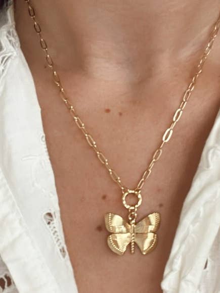 Honey Butterfly Necklace for wholesale by Tramps+Thieves