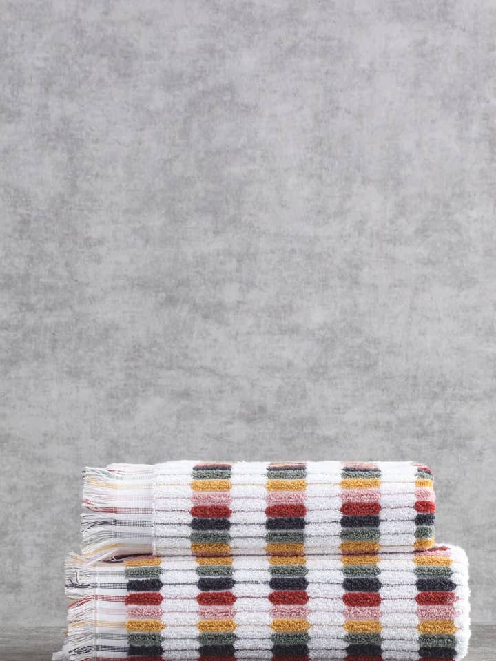 Yarn dyed Cotton Towel Set 2pieces,50x85Cm & 70x140Cm for wholesale by Pavia Home