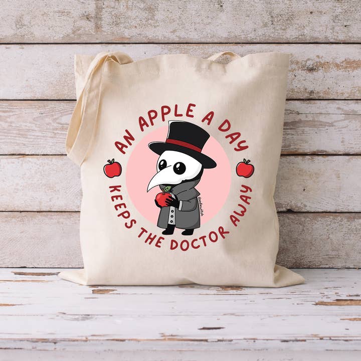 An Apple A Day Plague Doctor Tote for wholesale by DoodleWitch
