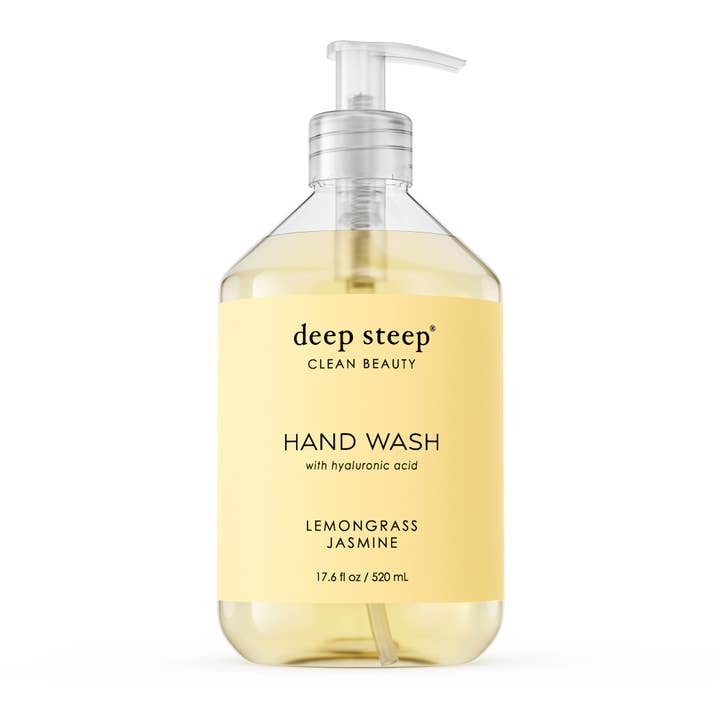 Deep Steep Clean Beauty - Wholesale Hand Soap/Wash - Argan Oil Liquid Hand Wash - Lemongrass Jasmine 17.6oz