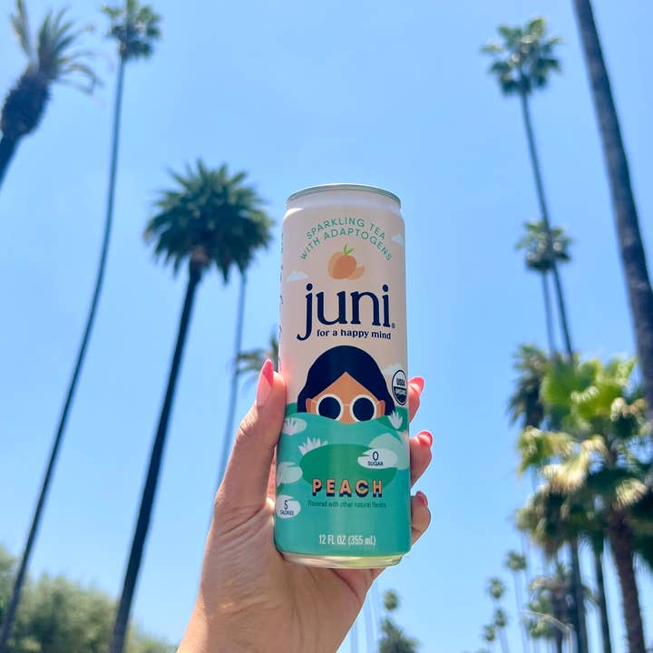 Juni - Wholesale Sparkling Water - Juni Sparkling Adaptogenic Tea - Peach2