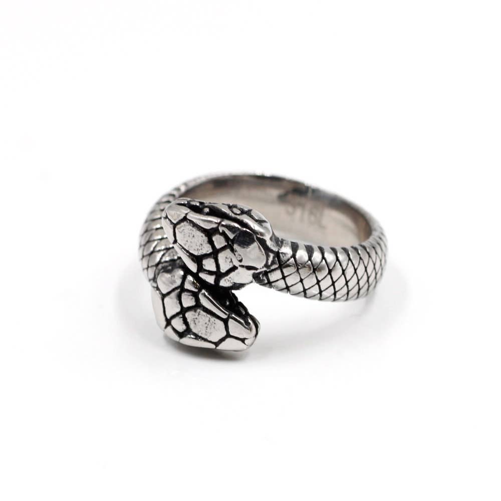 Awaken - Wholesale Cocktail/Statement Ring - Handmade Ouroboros Infinity Serpent Ring - A-4612