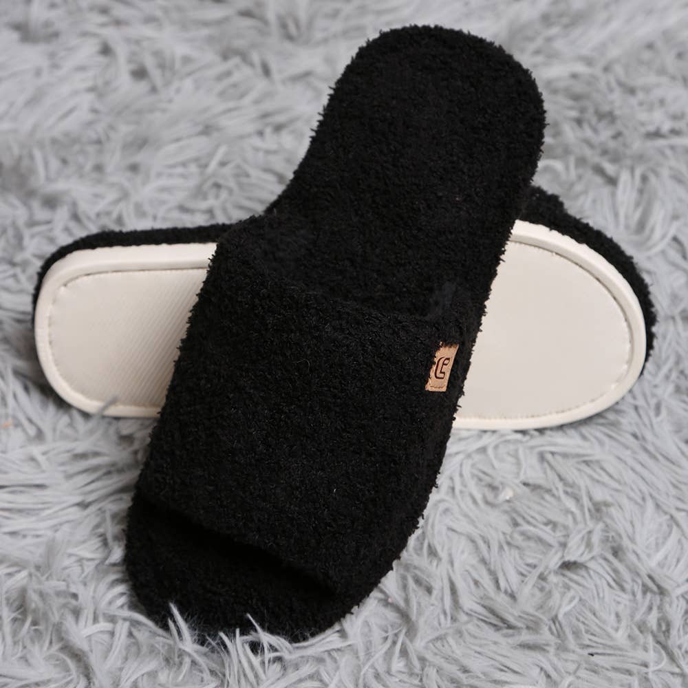 Sensibling Corp. – wholesale Slippers – Women's – Solid Open Toe Soft Home Indoor Floor Slippers
5