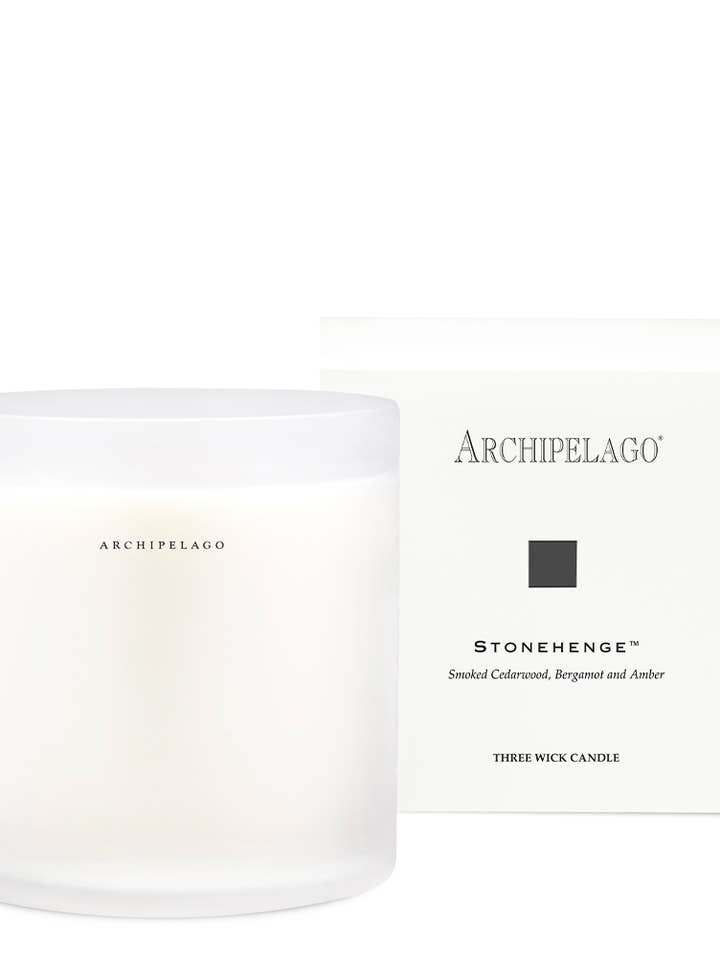 Stonehenge Xl 3-Wick Candle for wholesale by Archipelago Fragrences